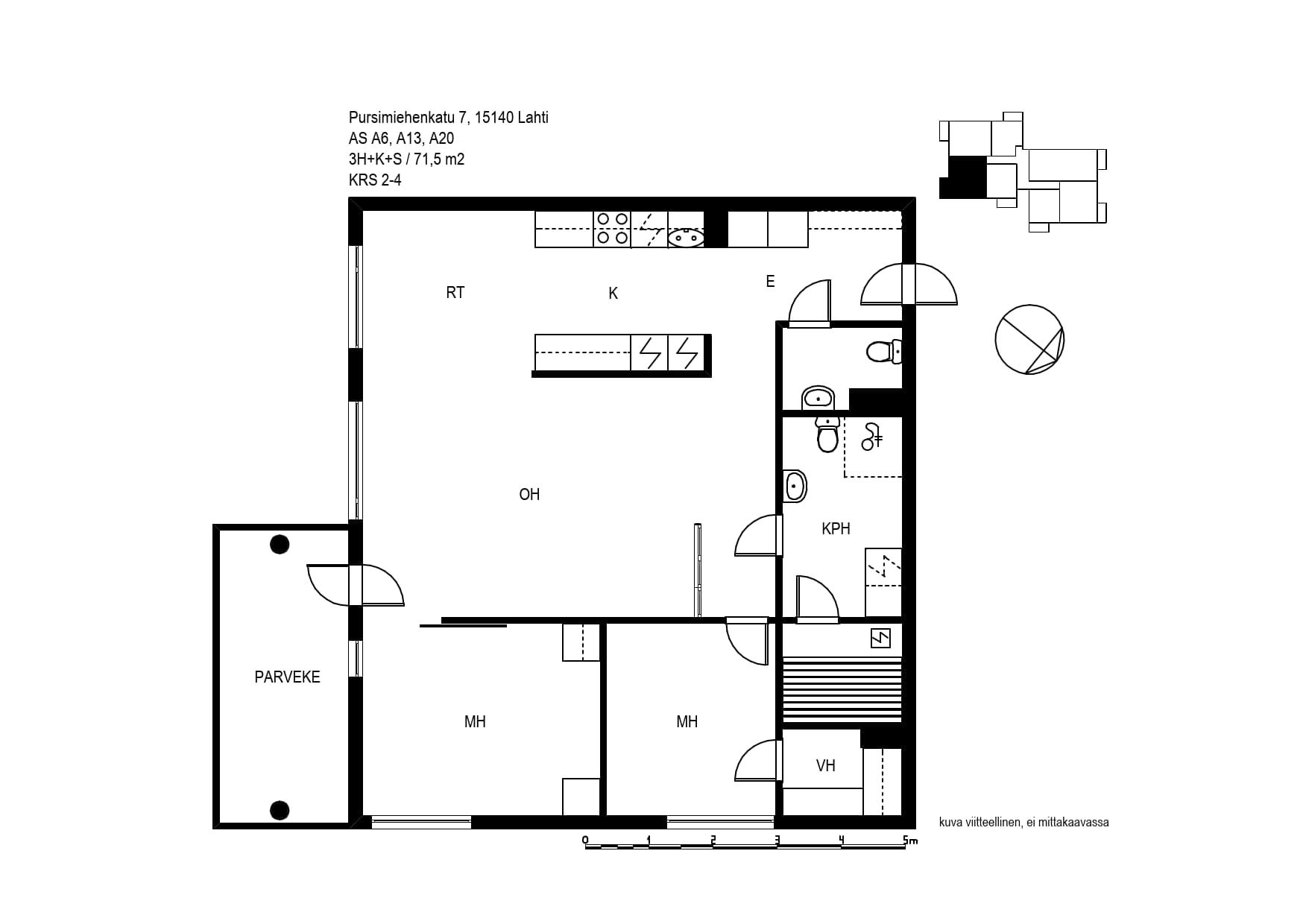 Pursimiehenkatu 7 A 1