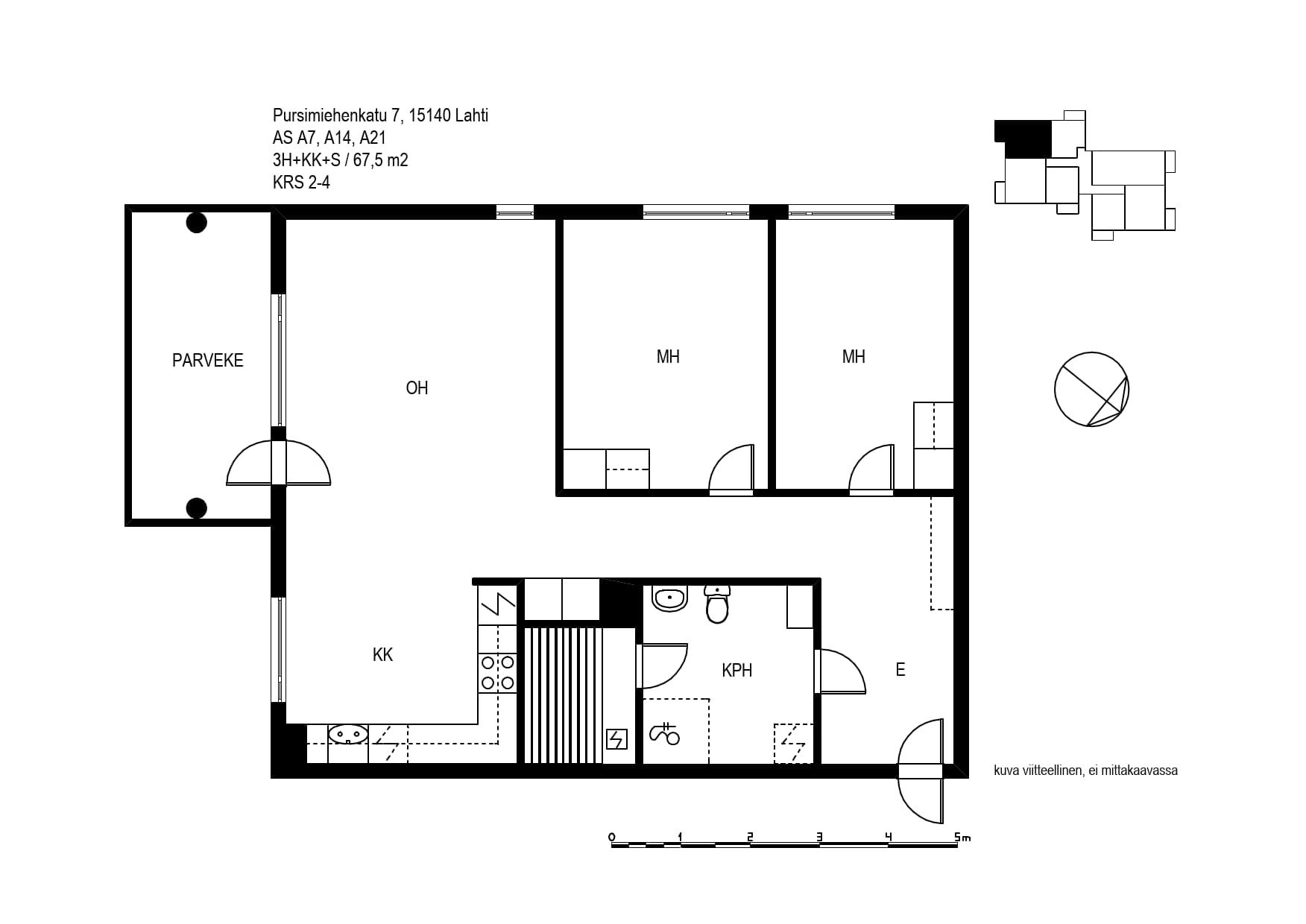 Pursimiehenkatu 7 A 1