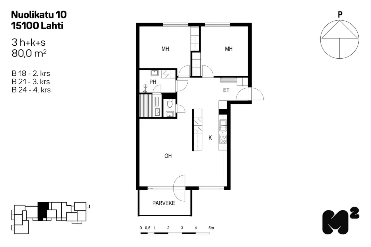 3h+k+s 80,0 m², nuolikatu 10 lahti 1