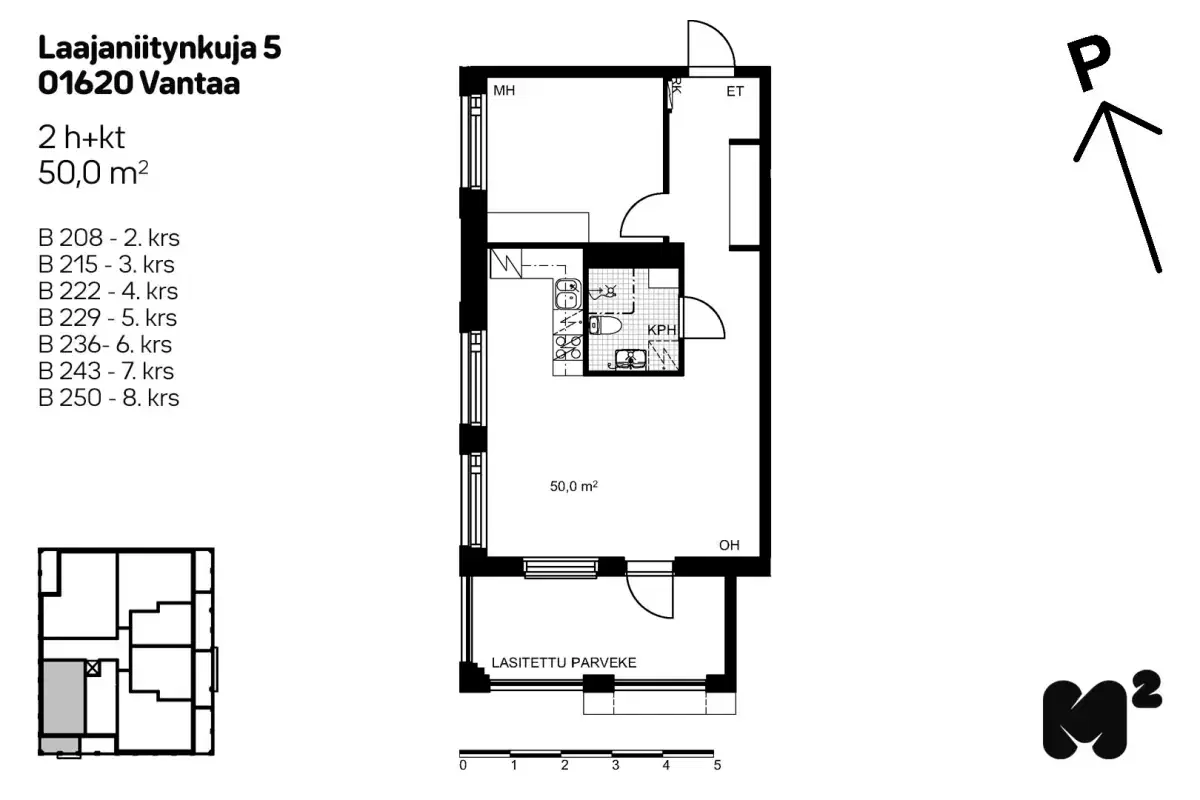 2h+kt 50,0 m², laajaniitynkuja 5 vantaa